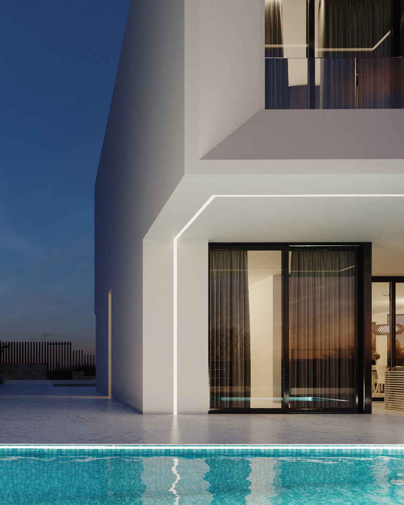 LUXURY VILLA UNDER CONSTRUCTION WITH BEAUTIFUL VIEWS OF THE SEA AND BENIDORM