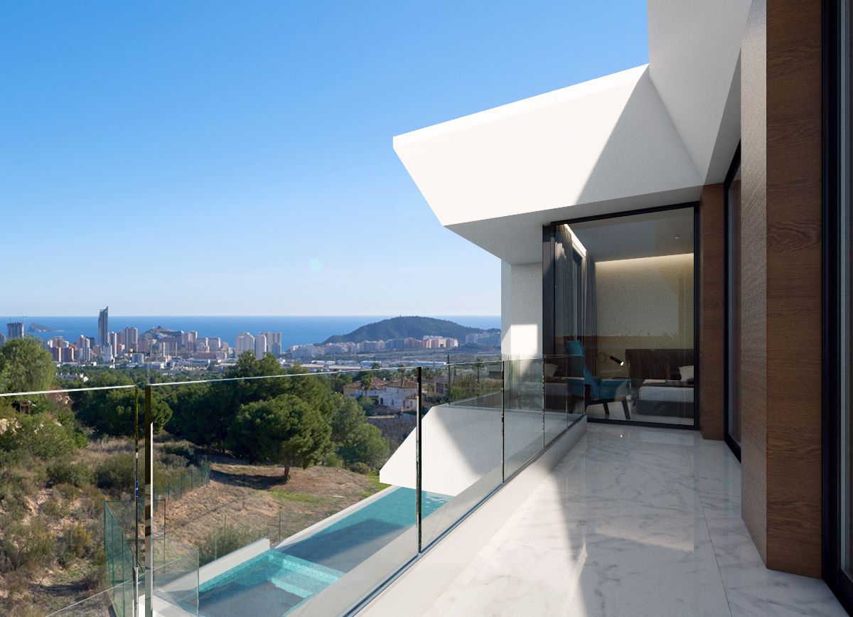 LUXURY VILLA UNDER CONSTRUCTION WITH BEAUTIFUL VIEWS OF THE SEA AND BENIDORM
