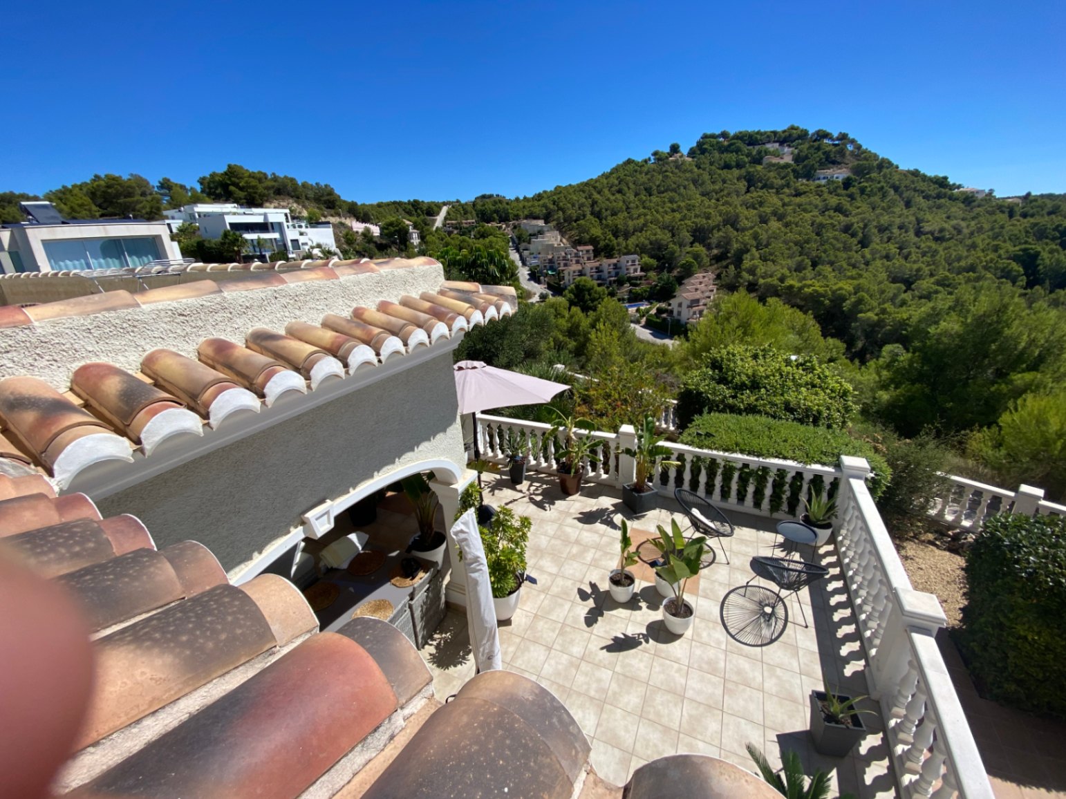 Villa méditerranéenne à Calpe avec vue sur le Peñón de Ifach et la mer