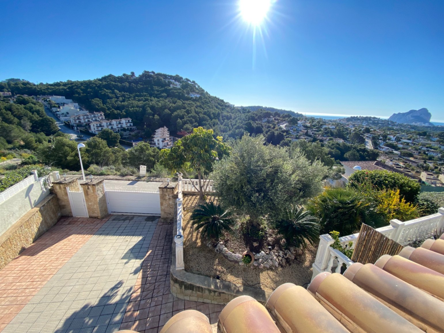 Mediterrane villa in Calpe met uitzicht op de Peñón de Ifach en de zee