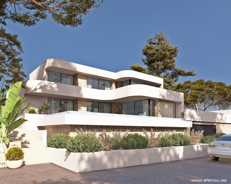 STUNNING LUXURY VILLA WITH SEA VIEWS IN MORAIRA BUILT BY GH