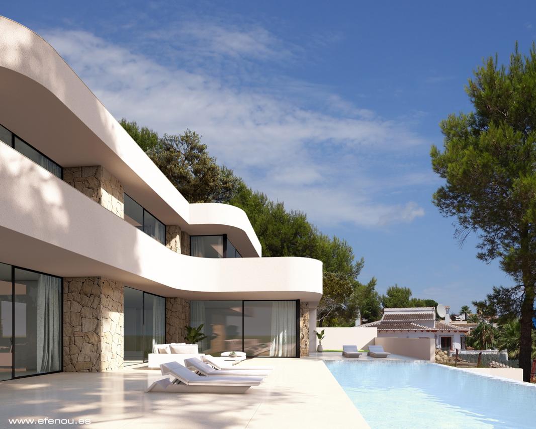 STUNNING LUXURY VILLA WITH SEA VIEWS IN MORAIRA BUILT BY GH