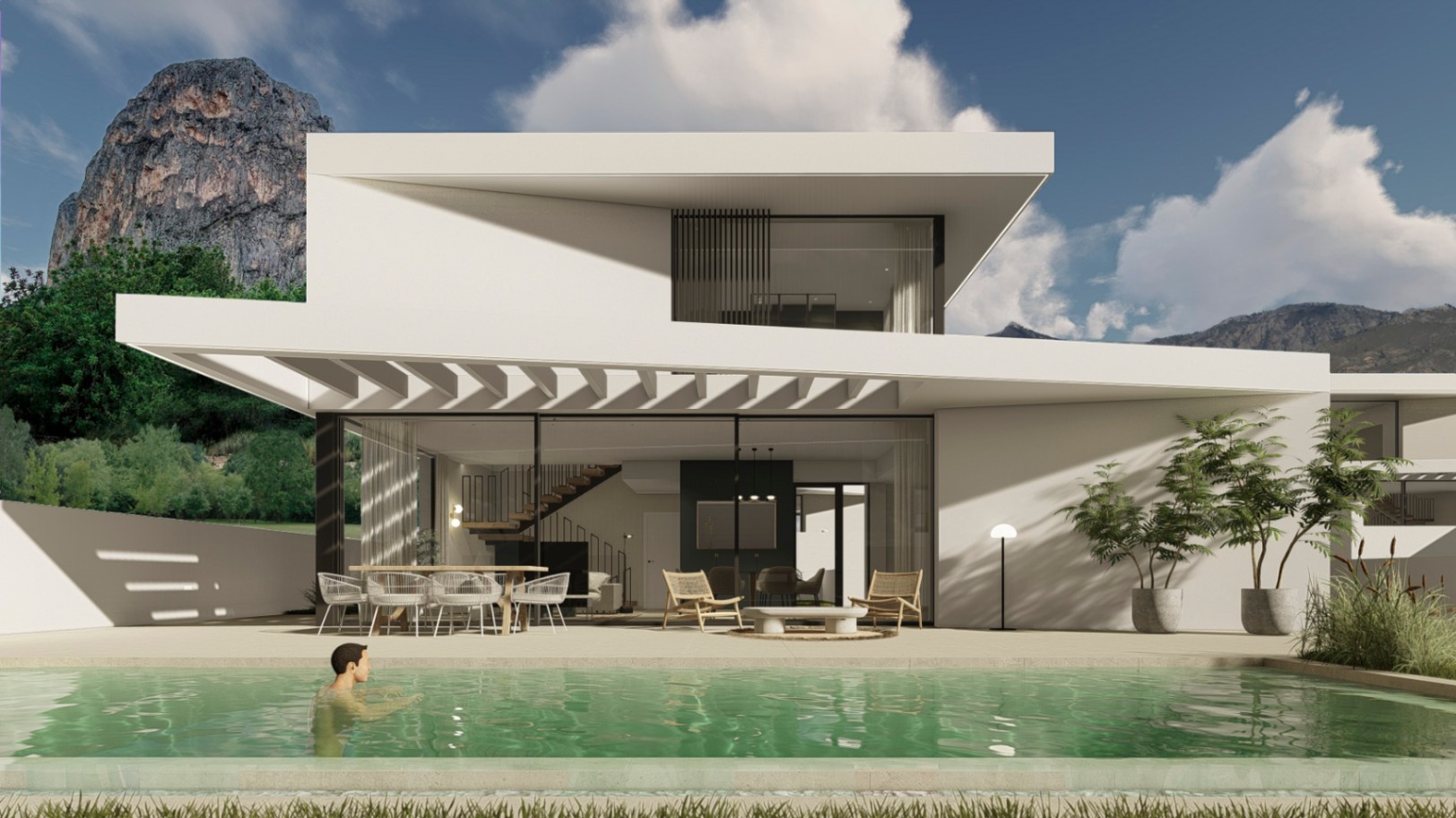 Nieuwbouw residentiële luxe villa's in Polop