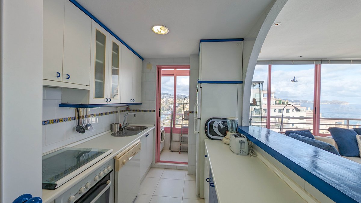 Duplex penthouse with barbecue and communal pool on the beachfront for sale in Calpe