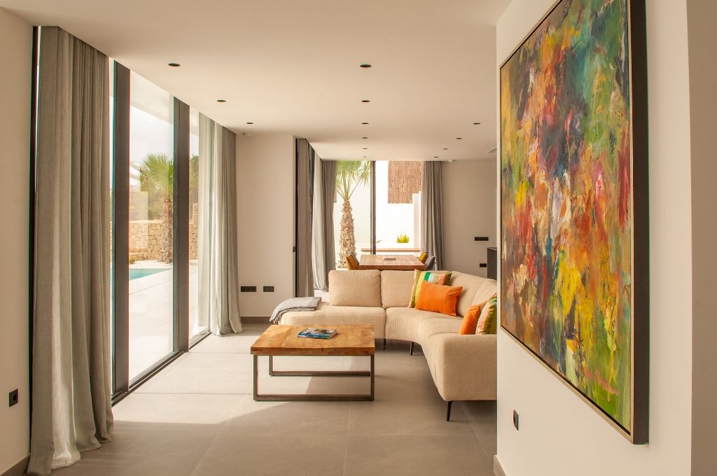 A vendre belle villa de luxe de style moderne à Calpe finie et prête à emménager