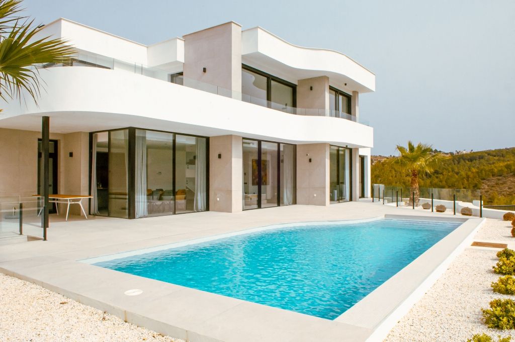 For sale beautiful luxury villa in modern style in Calpe finished and ready to move into