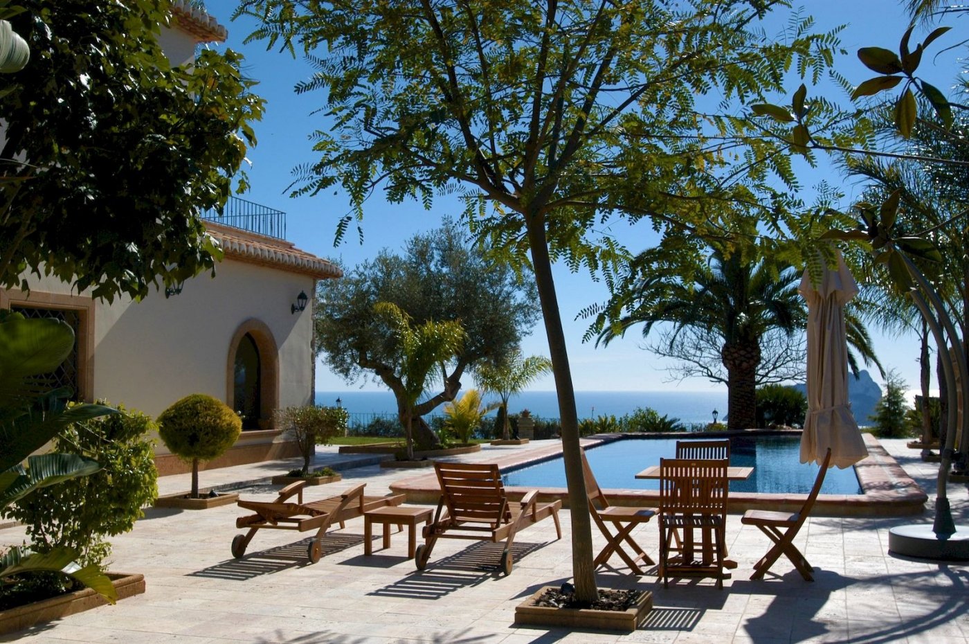 Belle villa unique de style méditerranéen à Moraira avec vue sur la mer