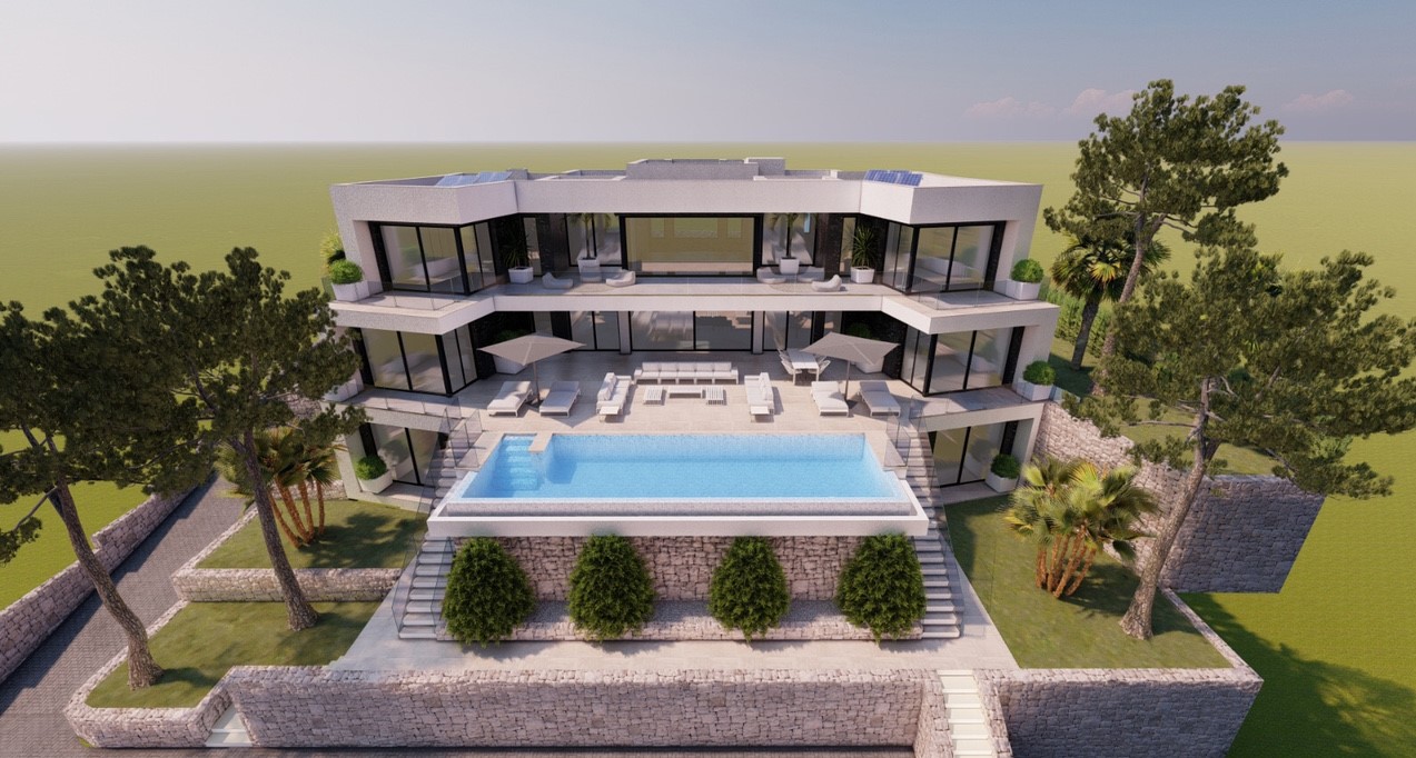 Proyecto - Villa moderna con vistas panoramicas en Calpe