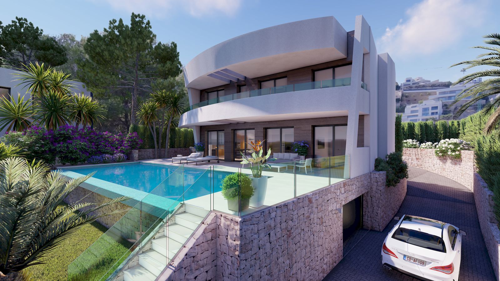 Luxury villa with sea views in Moraira