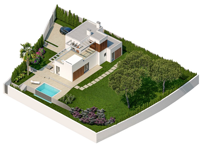 Nieuwbouw residentiële luxe villa's in Finestrat