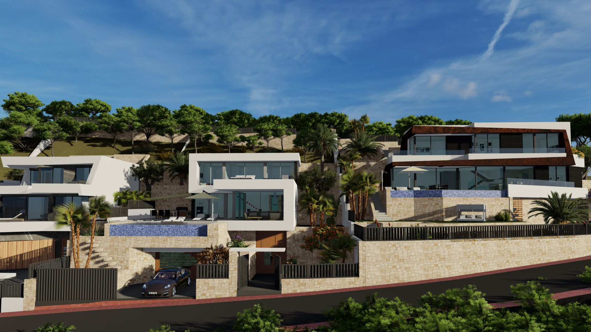 Villa de luxe et moderne avec vue panoramique