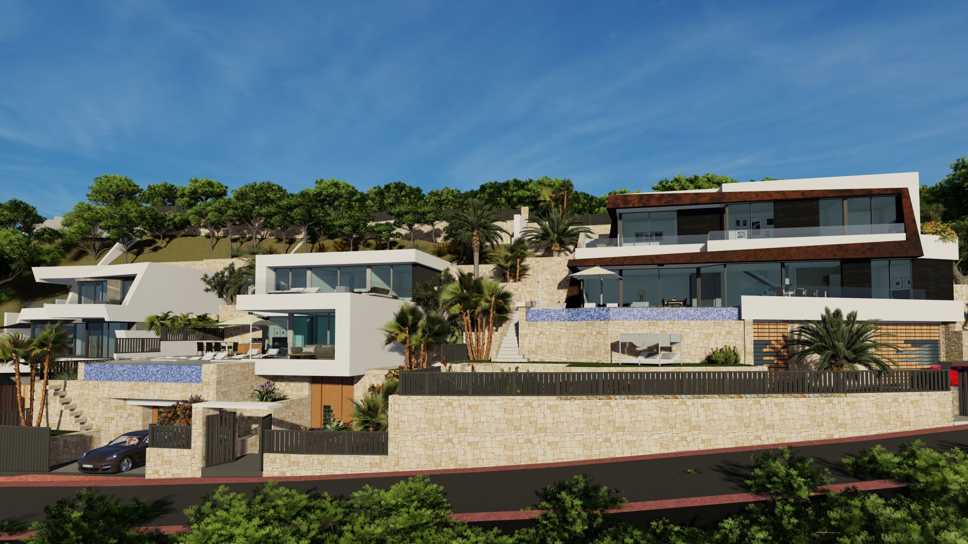 Villa de luxe et moderne avec vue panoramique