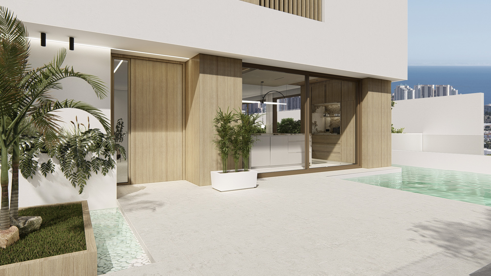New construction residential of luxury villas in Finestrat